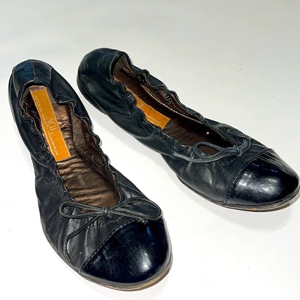 AGL Attilio Giusti Leombruni Black Ballet Flat